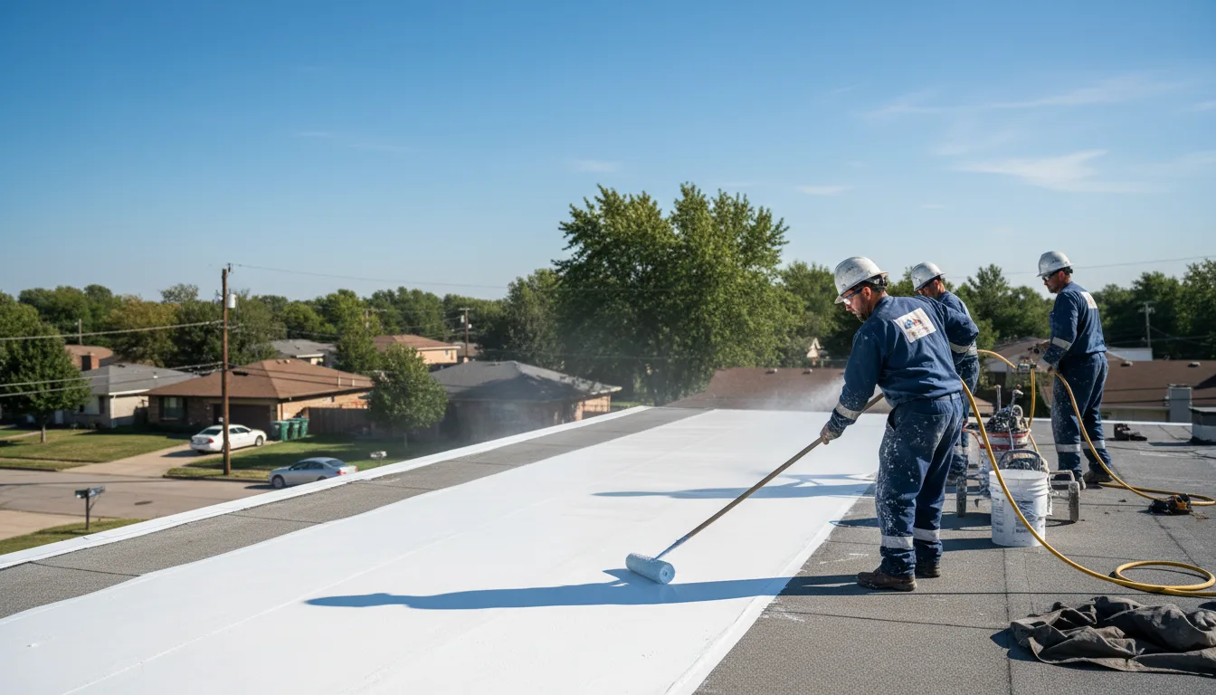 Commercial roof coating in Marathon, TX near me